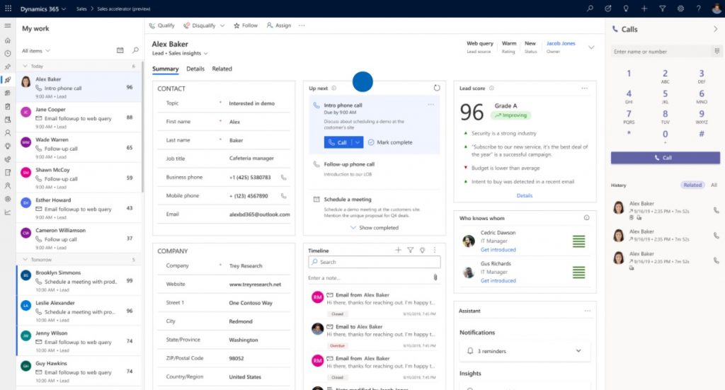 Microsoft Dynamics 364 Sales