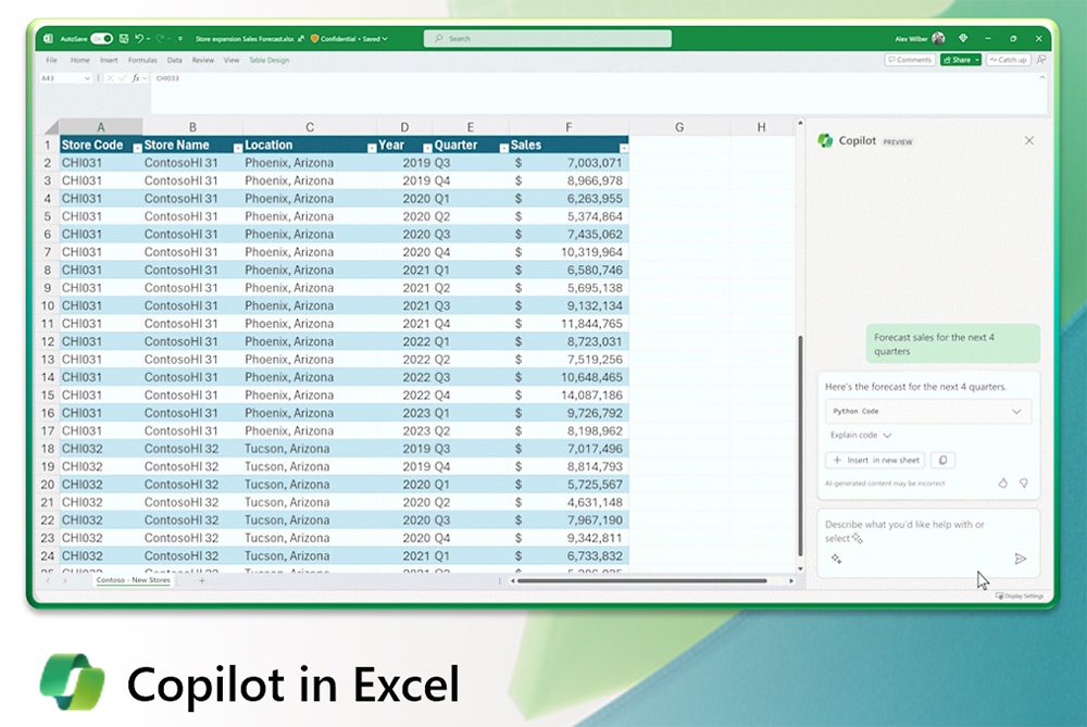 Intelligenza Artificiale Generativa e Microsoft Excel